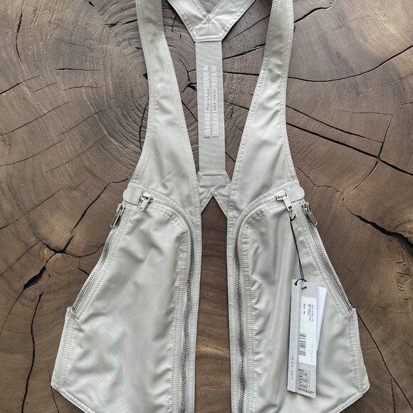 Rick Owens: EU46 Pearl Bauhaus Multi Pocket Utility Vest SS24 Lido - Picture 2 of 11